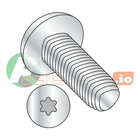 Newport Fasteners Thread Forming Screw, M4-0.70 x 10 mm, Zinc Plated Steel Pan Head Torx Drive, 1000 PK 865669